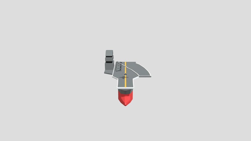 Aircraft Carrier Low Poly