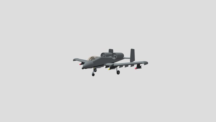 A - 10 Warthog 3D Model