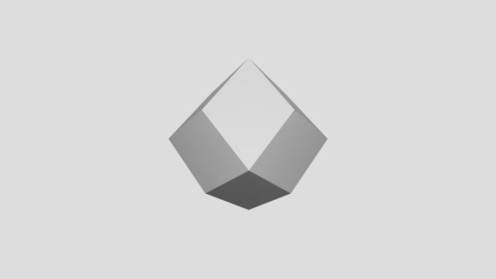 Rhombic dodecahedron 3D Model