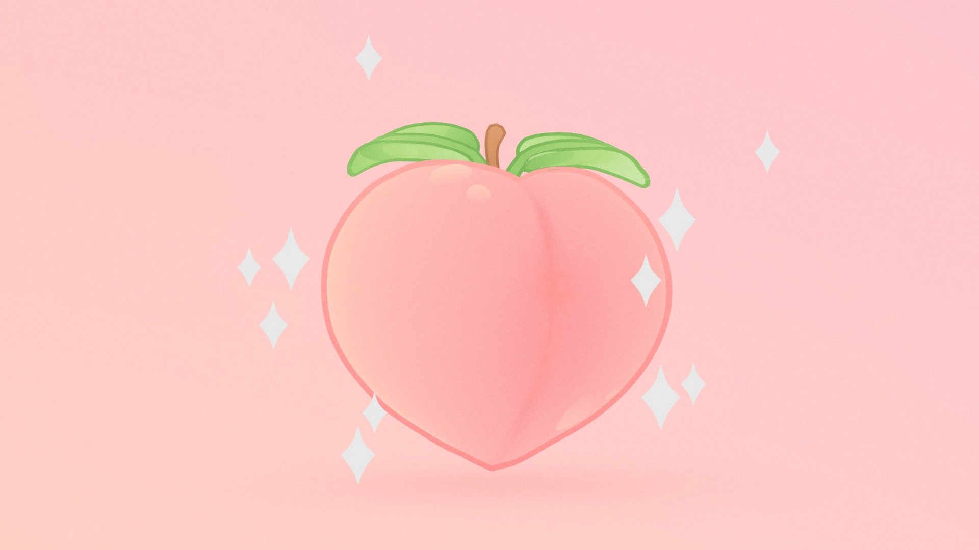 Juicy Peach Emoji 🍑 Buy Royalty Free 3d Model By Stylized Box