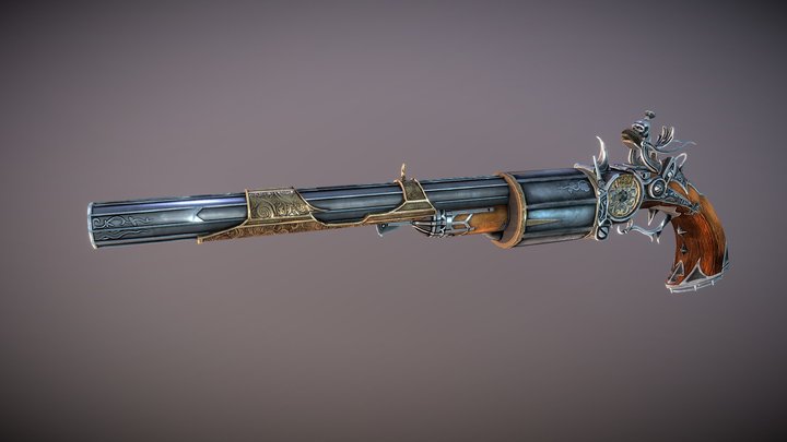Pirate Pistol 3D Model