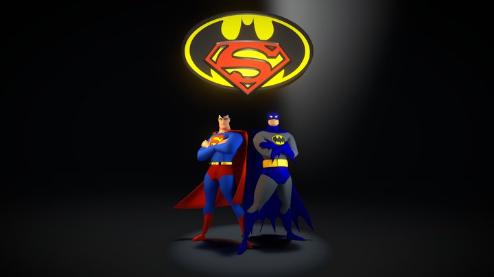 Batman vs. Superman: Dawn of Animation 3D Model