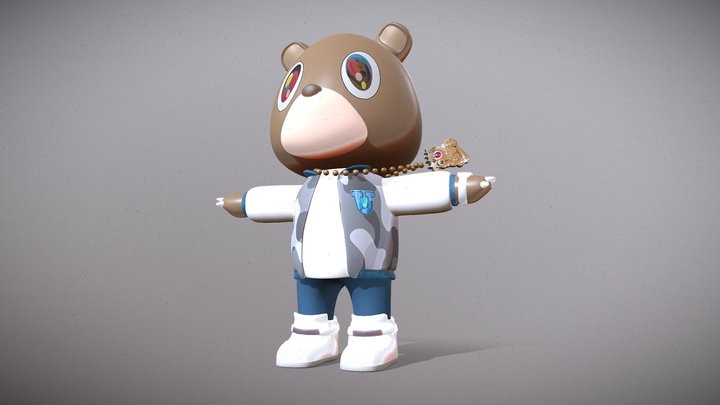Dropout bear from "graduation" 3D Model