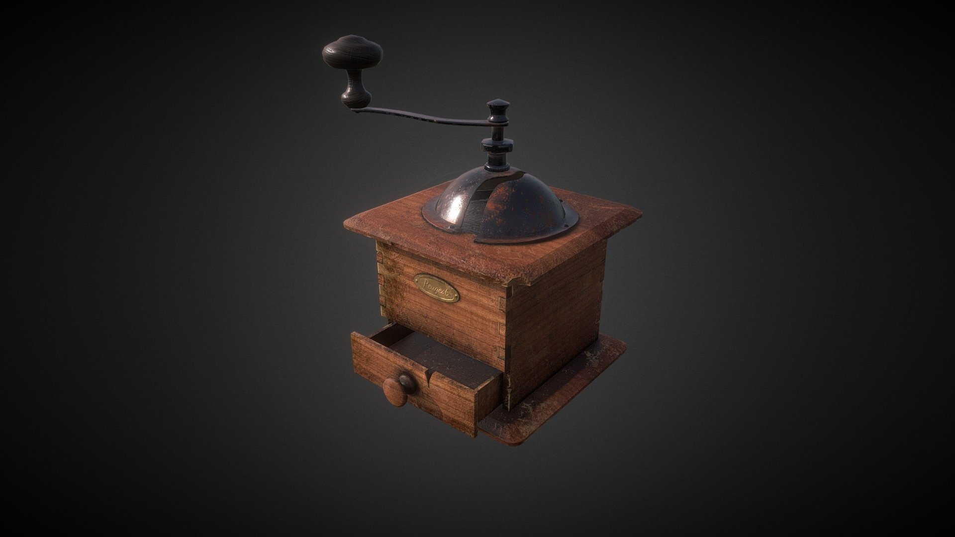 Vintage coffee grinder - 3D model by stefher [42b7f81] - Sketchfab