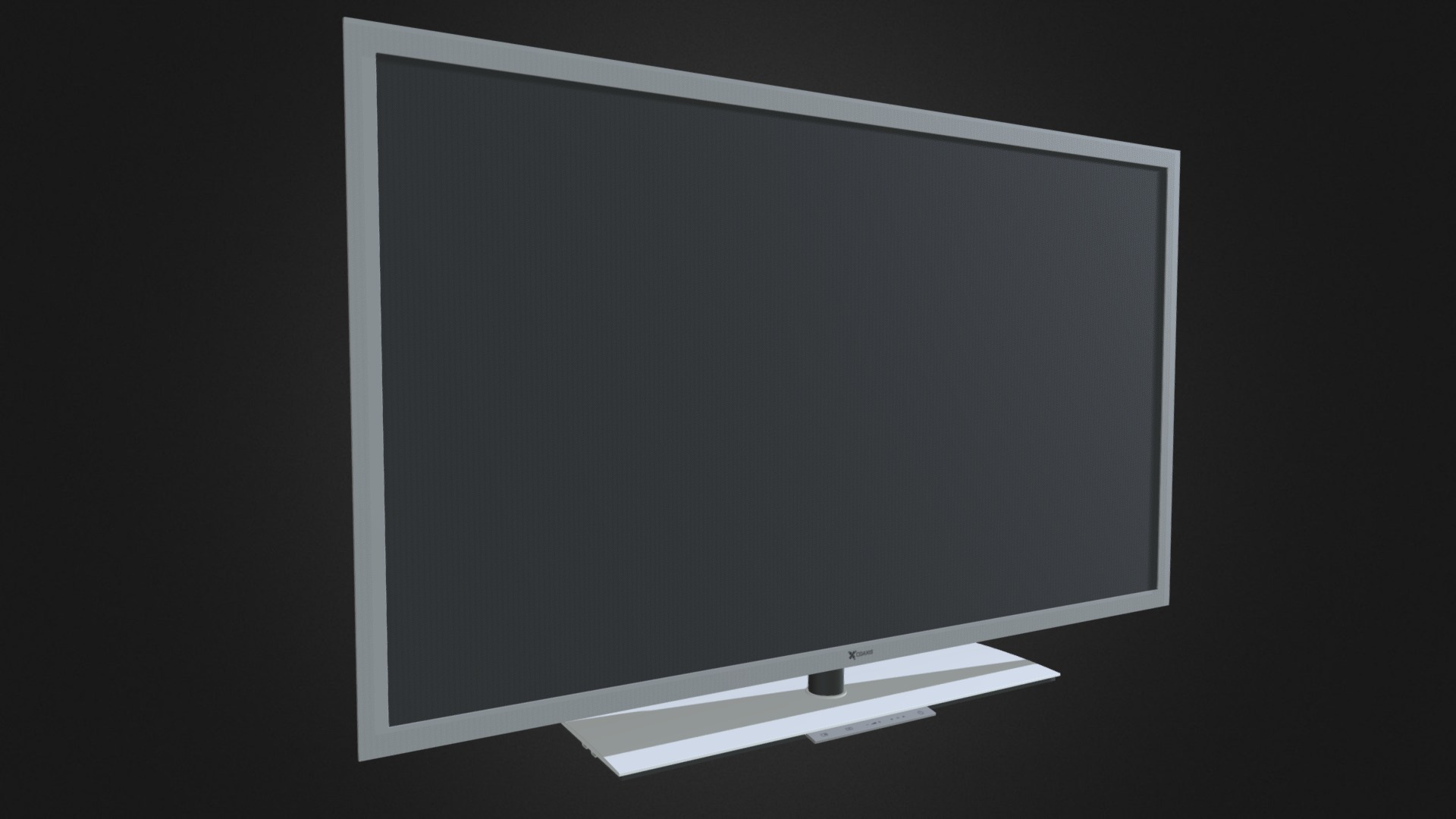 3D model CGAxis TV - This is a 3D model of the CGAxis TV. The 3D model is about a computer monitor with a blank screen.