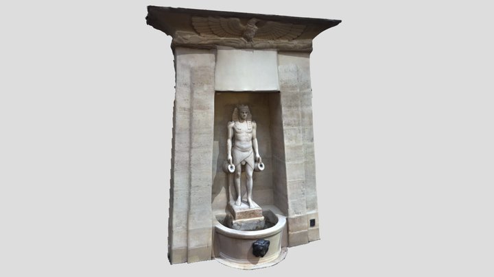 Egyptian Fountain, Paris 3D Model