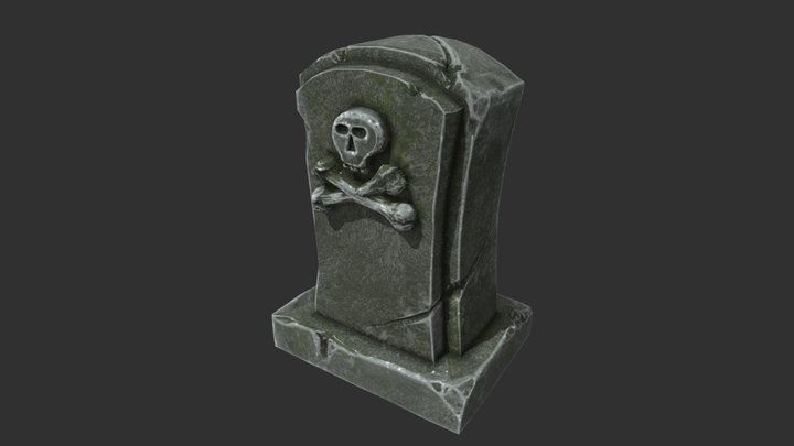 Graveyard Stone 3D Model