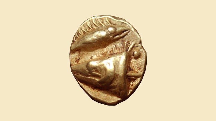 древняя монета 2 3D Model