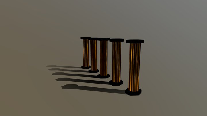 colonne semplici 3D Model