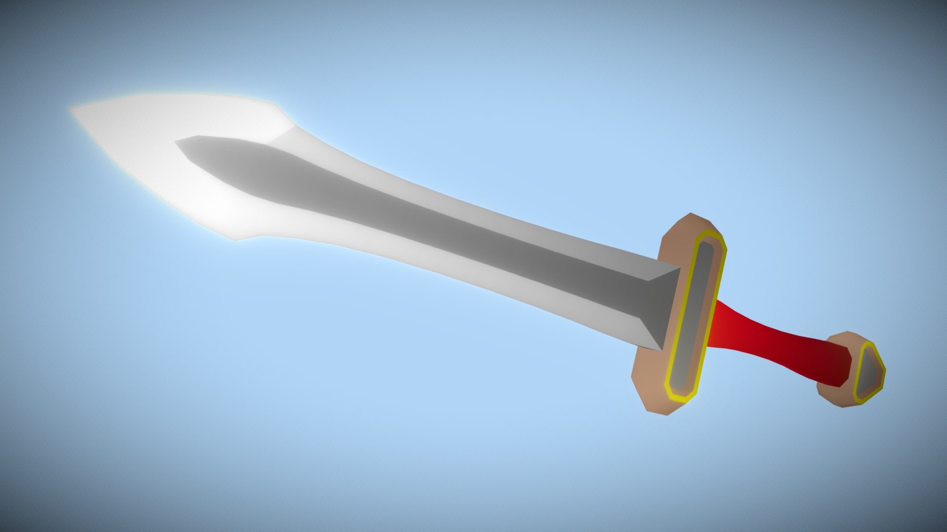 Iron Dagger (Low Poly)