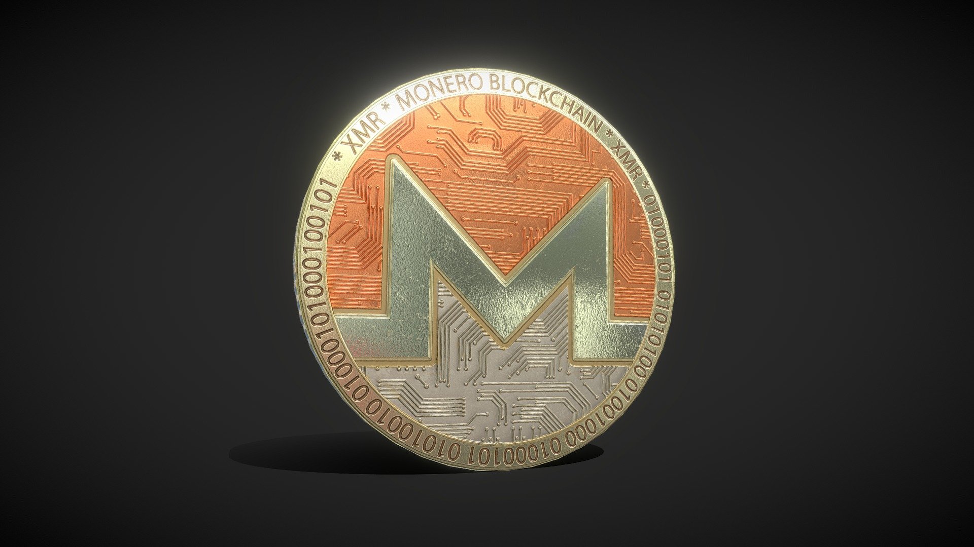 Monero XMR - Buy Royalty Free 3D Model By Karolina Renkiewicz ...