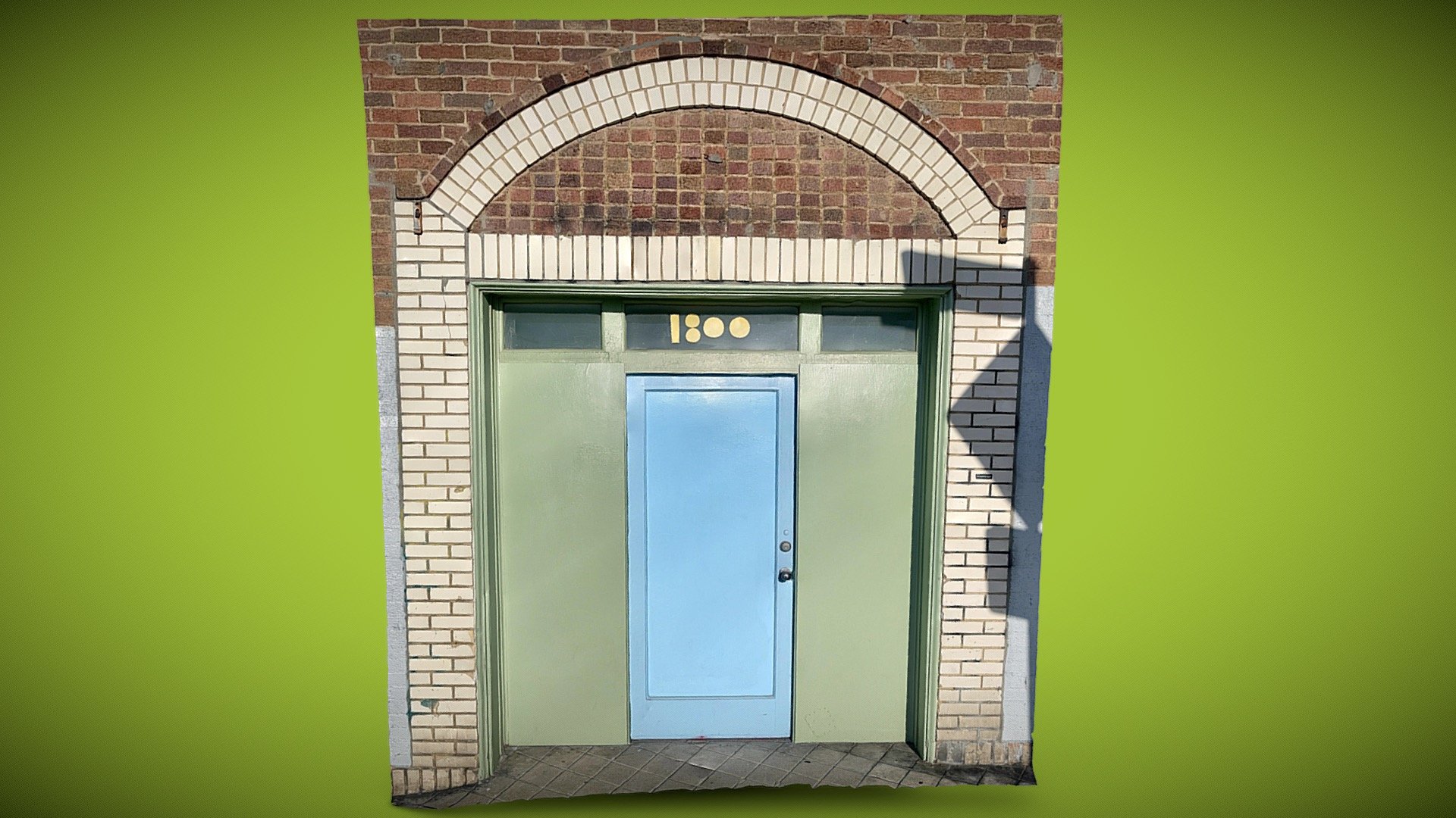 1800 - Turquoise door