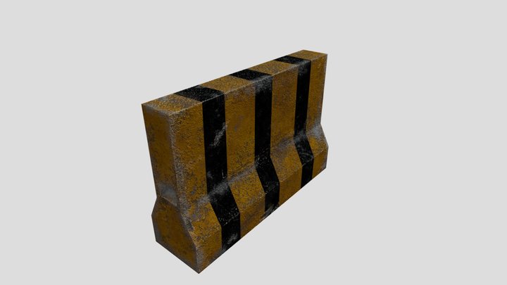 Barricade low Polly 3D Model
