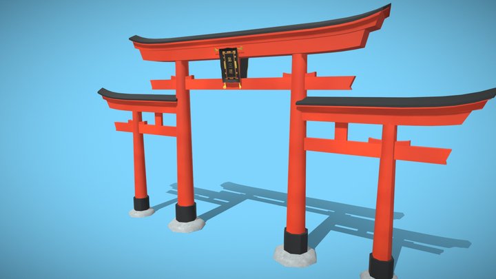 Torii Miwa - SANTUÁRIO ATAGO 3D Model