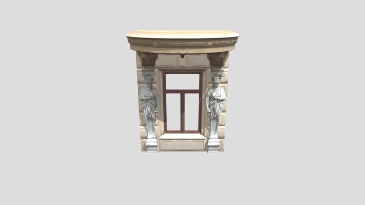 3D scan Quixel Megascans Modular building window 3D Model