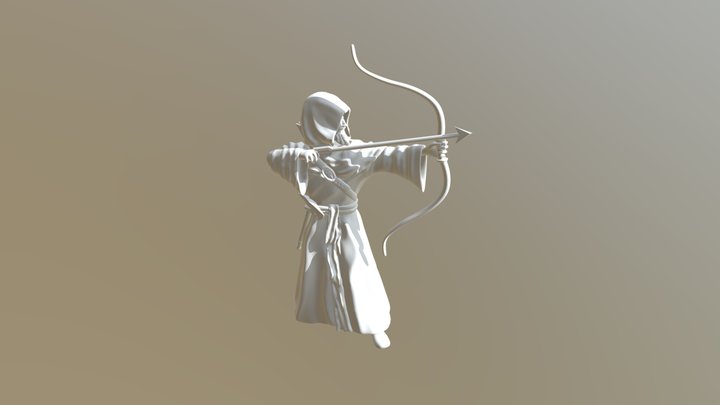 Cultist With Bow 3D Model