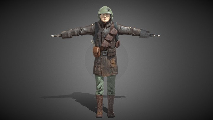 Fallout Brotherhood of Steel squire 3D Model