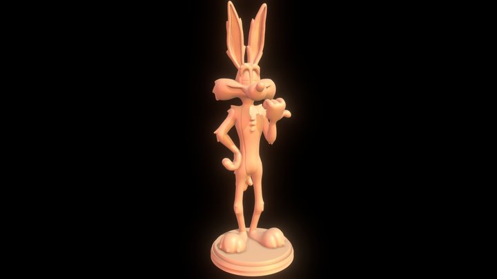 Wile E. Coyote - Looney Tunes 3D prin 3D Model