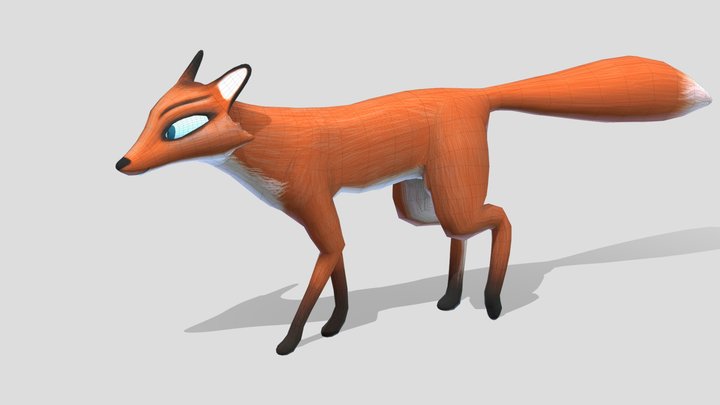 Fox Walk new 3D Model