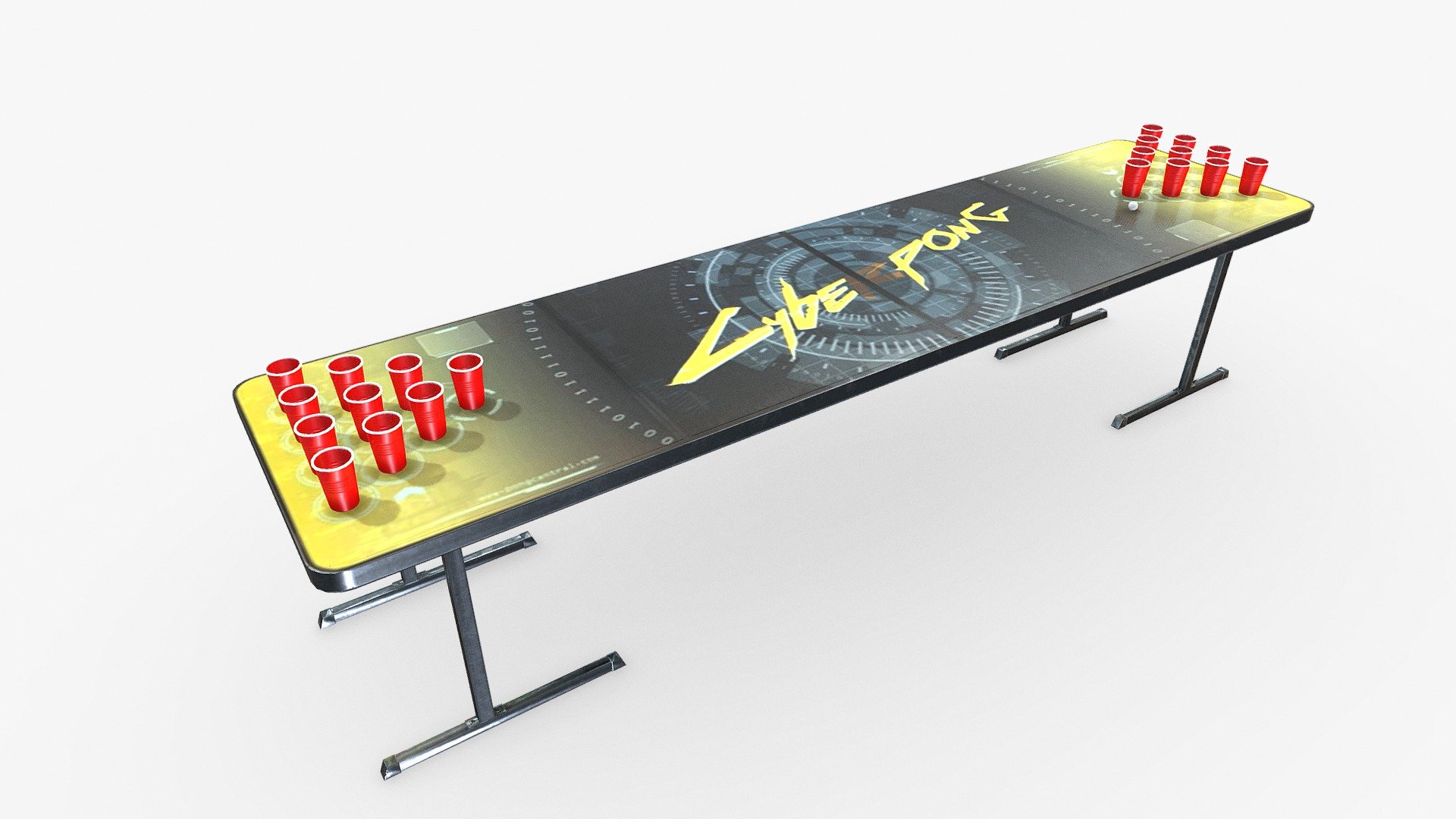 Beer Pong Table - Download Free 3D model by Pieter Ferreira  (@Badboy17Aiden) [42c6d64]