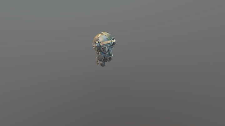 Gasmask_helmet 3D Model
