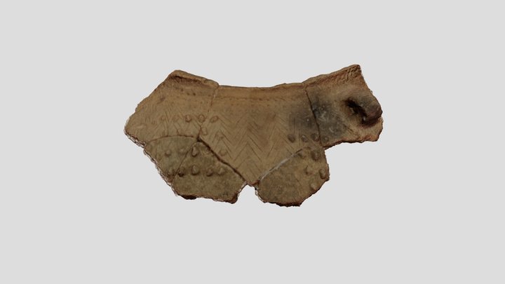 Terminal Preclassic Vessel 3D Model
