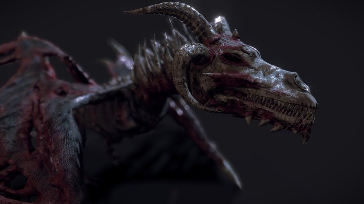 Undead Dragon 3D Model