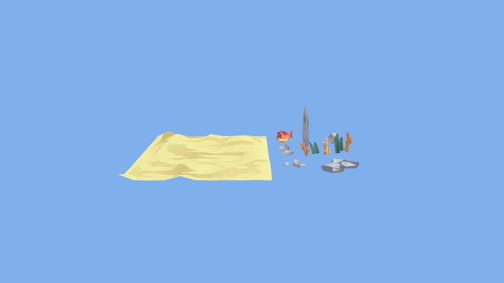 Textured Environment Assets 3D Model