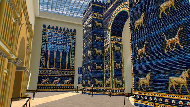 Pergamon Museum Babylon Mesopotamia Ishtar Gate 3D Model