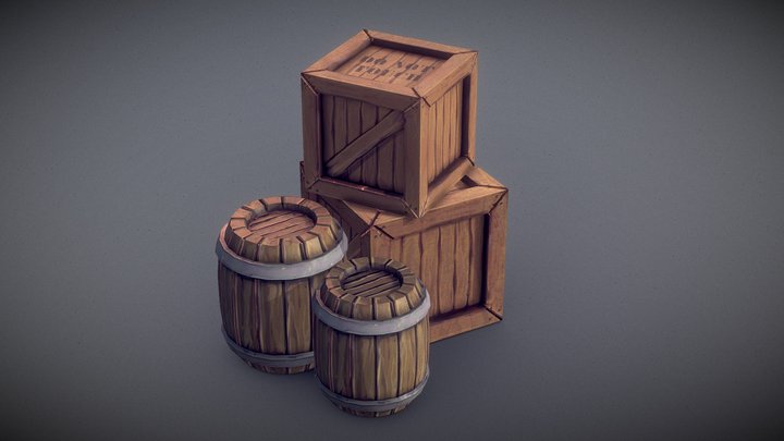 Crates - Mish R 3D Model