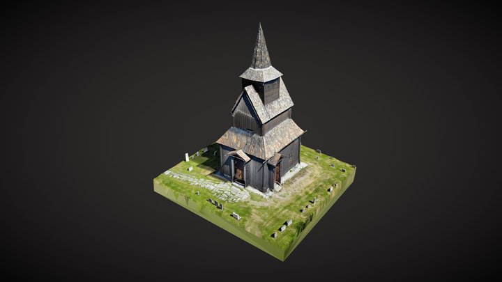 Torpo stavkirke // Torpo Stave Church 3D Model