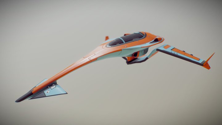 Race Ship 3D Model