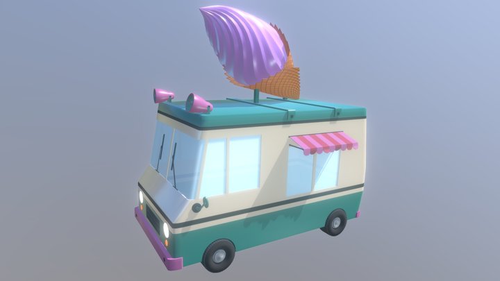 Icecream truck 3D Model
