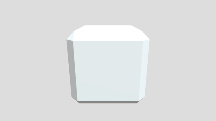 Beveled Cube 3D Model