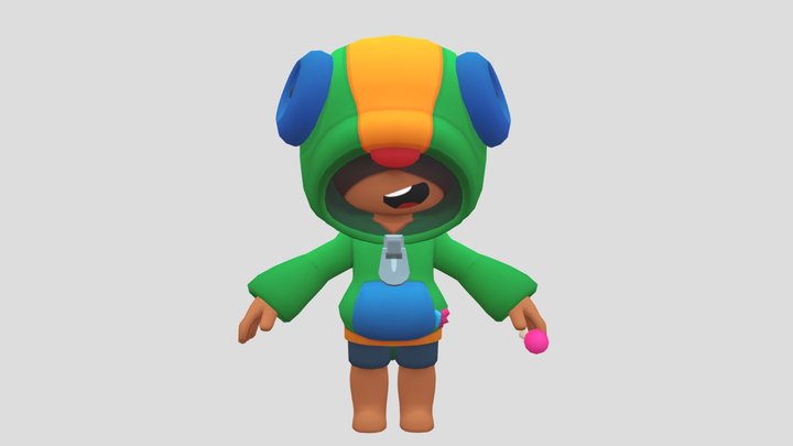 Leon brawl stars 3D Model