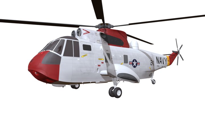 Sikorsky SH-3 Sea King 3D Model 3D Model