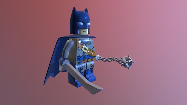 Batman Lego-Rigged Low-poly 3D model 3D Model
