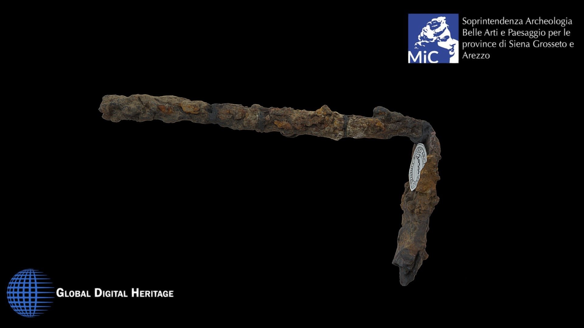Etruscan iron andiron