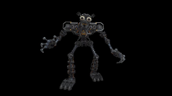 FNAF : Security Breach : Ruin : Glamrock Endo 3D Model