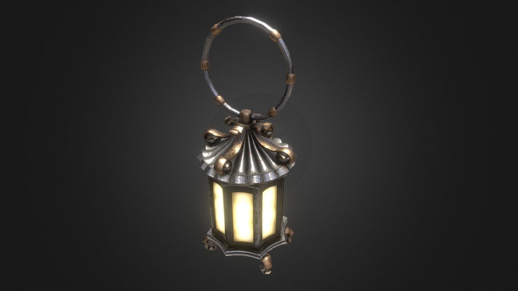 Old Lantern (game ready asset)