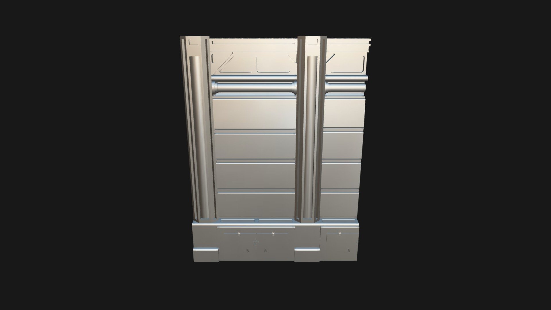 [EnvArt][SF] Style 1 Foundation Wall SEMI Right