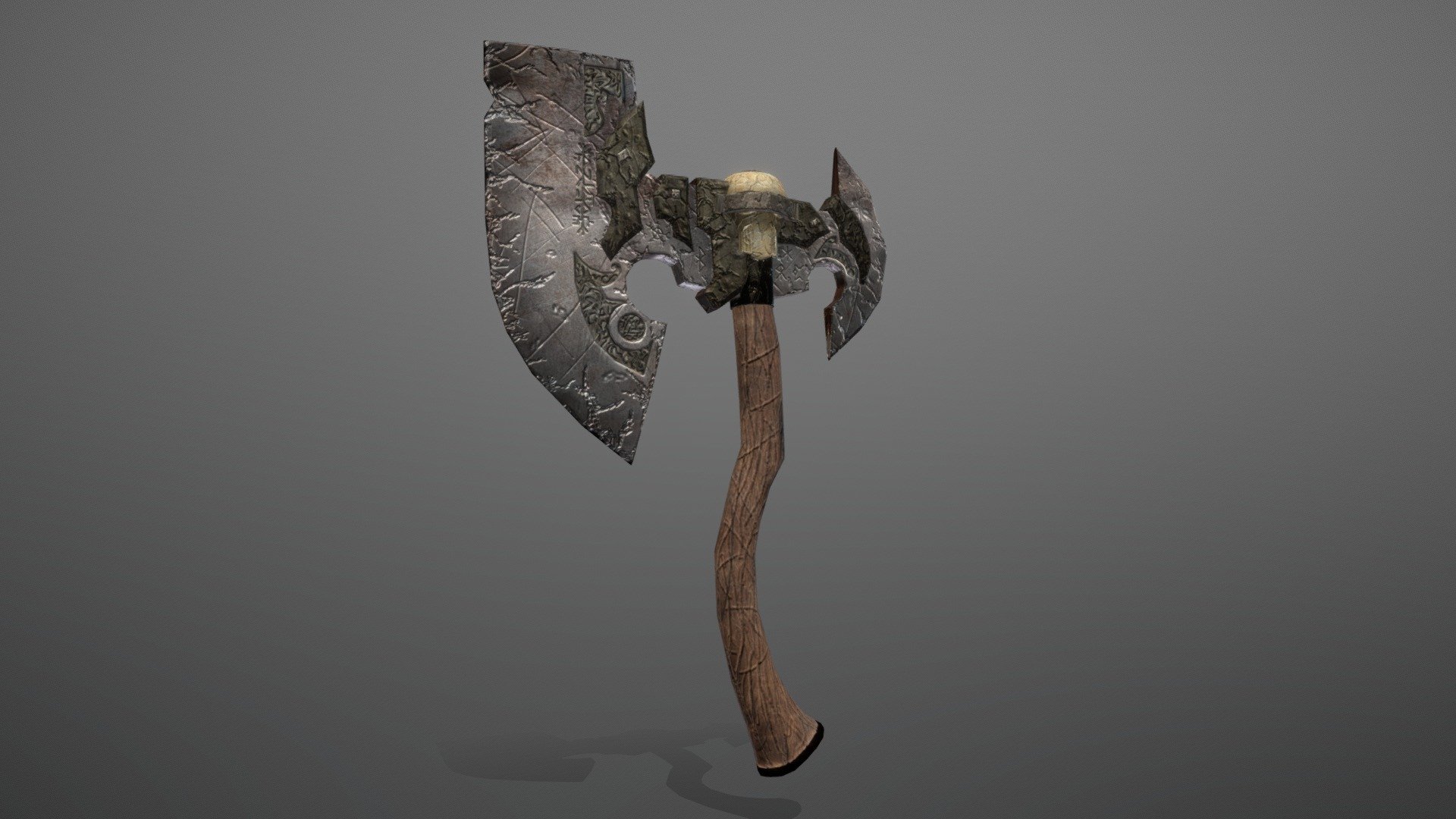 Giant War Axe, heavily worn - Download Free 3D model by usubusu ...