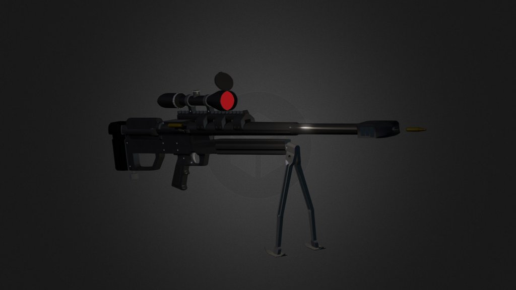Rifle Antimaterial - 3D model by kevinalmodovar [42d384e] - Sketchfab