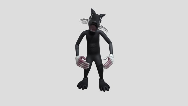 Cartoon Rat 3D Model