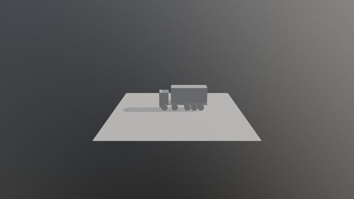 Lorry Primitive 3D Model