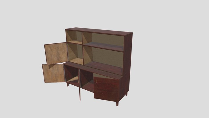 Old wardrobe 3D Model