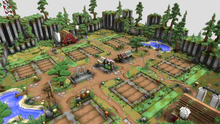Grow a Garden - Roblox Map in Minecraft 3D Model