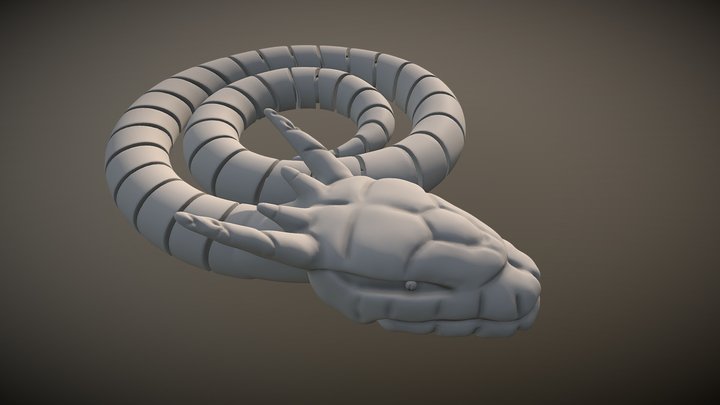 Orochimaru Snake 3D Model