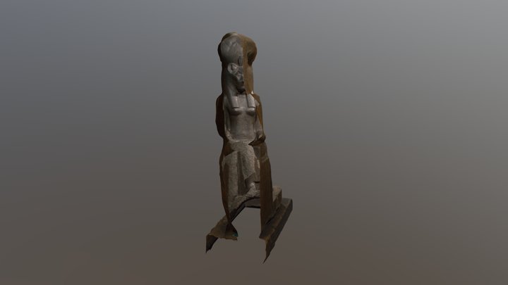 Egyptian Statue 3D Model
