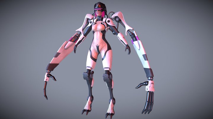Cyborg 3D Model